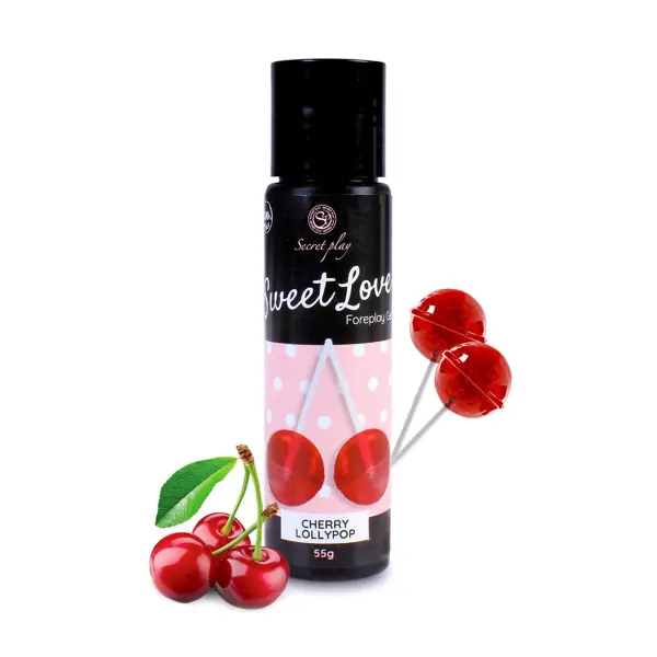 Gel lubrificante comestível 60 ml — Chupa-chupa de Cereja - 