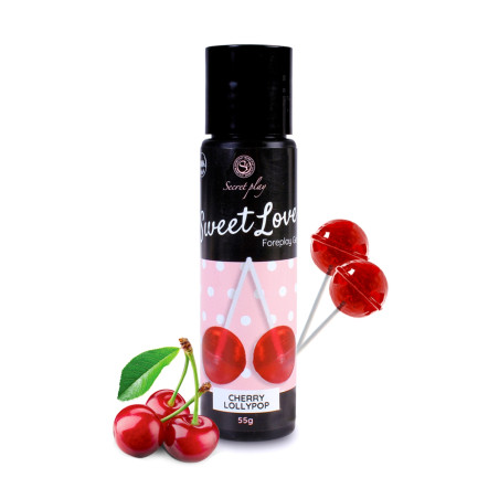 Gel lubrificante comestível 60 ml — Chupa-chupa de Cereja - 