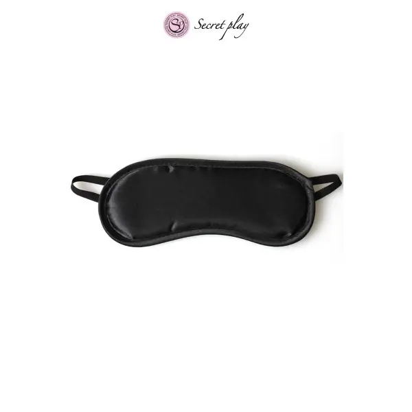 Venda preta acolchoada efeito cetim — Black Blindfold - 