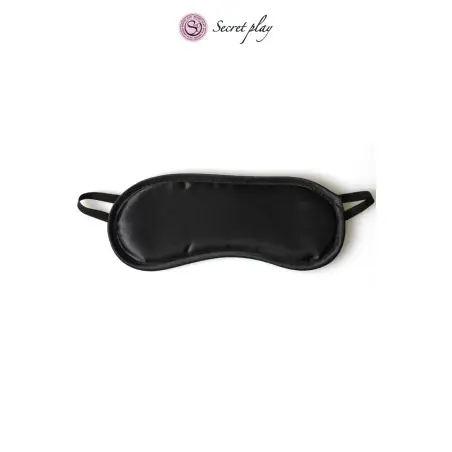 Venda preta acolchoada efeito cetim — Black Blindfold - 