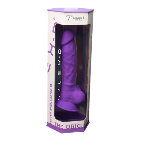 Dildo realista Ø 4 cm — Model 1 Roxo - SilexD