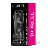 Guaina per masturbatore trasparente Deep Blow - Multi Sensation