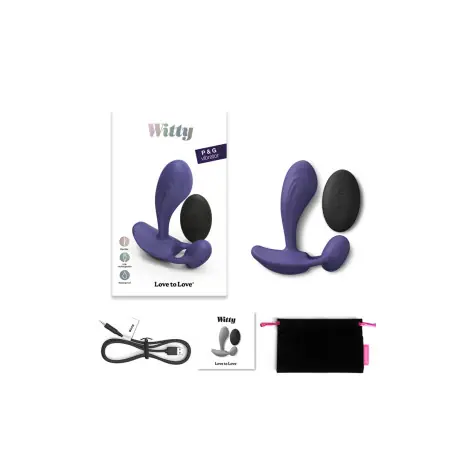 Remote-Controlled Vibrating Prostate and Perineum Stimulator - Witty