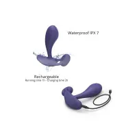 Vibrierender Prostata- und Dammstimulator mit Fernbedienung - Witty