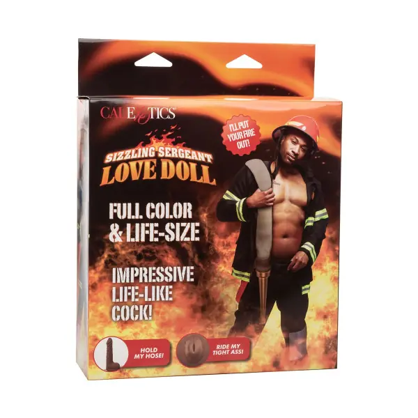 Bambola gonfiabile uomo pompiere con pene 14 cm - Sizzling Sergeant