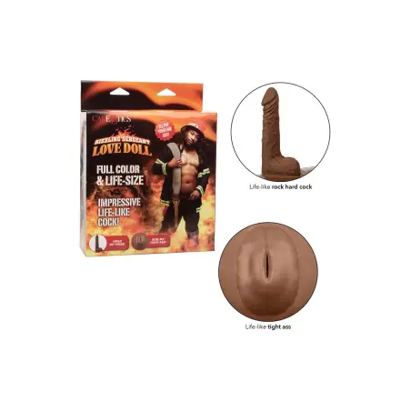 Muñeco hinchable hombre bombero con pene 14 cm - Sizzling Sergeant