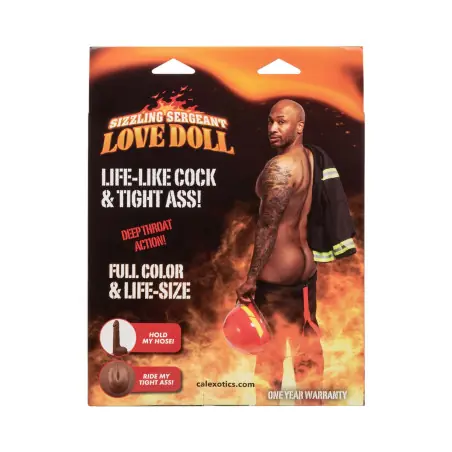 Poupée gonflable homme pompier avec pénis 14 cm - Sizzling Sergeant