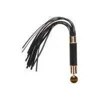 Piccolo flogger vegano nero e oro rosa 33 cm - Signature Flogger Dona