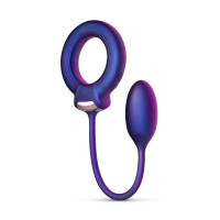 Cockring Vibrador y Huevo Anal Unido - 10 Modos — Eclipse