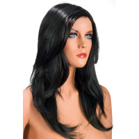 Peruca Comprida Ondulada Volume Castanho Escuro — Olivia - 