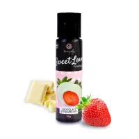 Gel lubrificante commestibile 60 ml — Fragola e cioccolato bianco