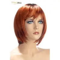 Peluca Bob Corto Degradado Pelirrojo Cobrizo — Alix