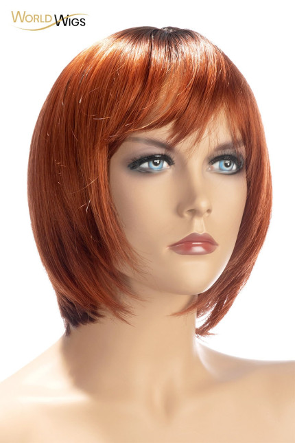 Layered Short Bob Wig, Copper Red — Alix Layered Short Bob Wig, Copper Red — Alix