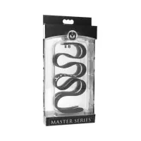 Collier BDSM silicone noir réglable inscription SLUT