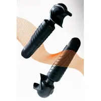 Masturbatore vibrante wand a testa flessibile - Man Wand Evo Pine Grey