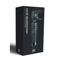 Masturbateur vibrant wand à tête flexible - Man Wand Evo Pine Grey