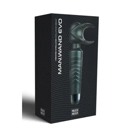Masturbador vibratório wand cabeça flexível - Man Wand Evo Pine Grey