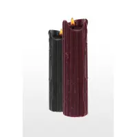 BDSM-kaarsen lage temperatuur zwart en bordeaux x2 - Drip Candles