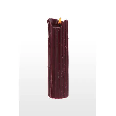 Candele BDSM a bassa temperatura nera e bordeaux x2 - Drip Candles