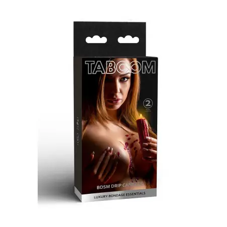 Candele BDSM a bassa temperatura nera e bordeaux x2 - Drip Candles