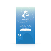 10 Preservativos Lisos 54 mm, Sem Glicerina — Original - Easyglide