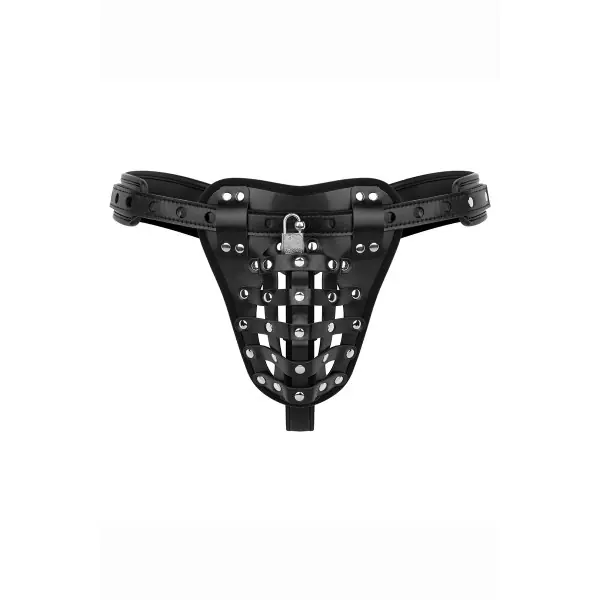 Mutande di castità da uomo intrecciate con lucchetto - Locked Lust