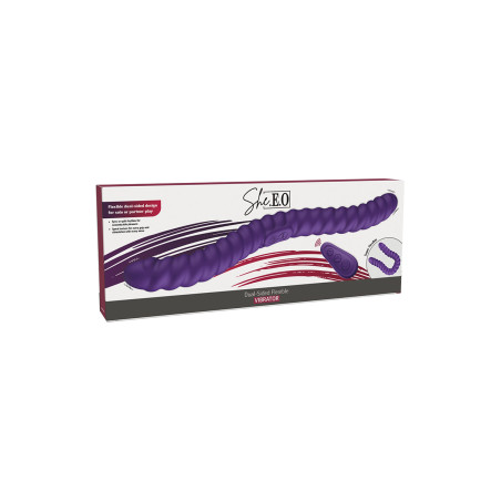 Vibrador duplo flexível 35 cm — Dual-Sided - She.E.O