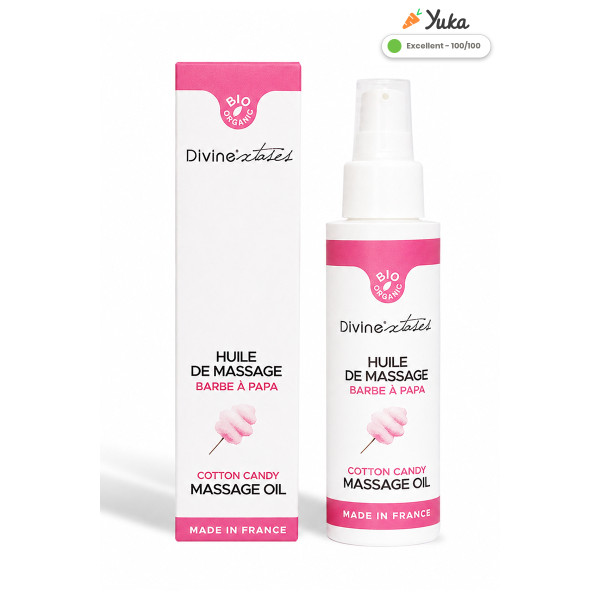 Óleo massagem bio Algodão-Doce - 100 ml - Divinextases