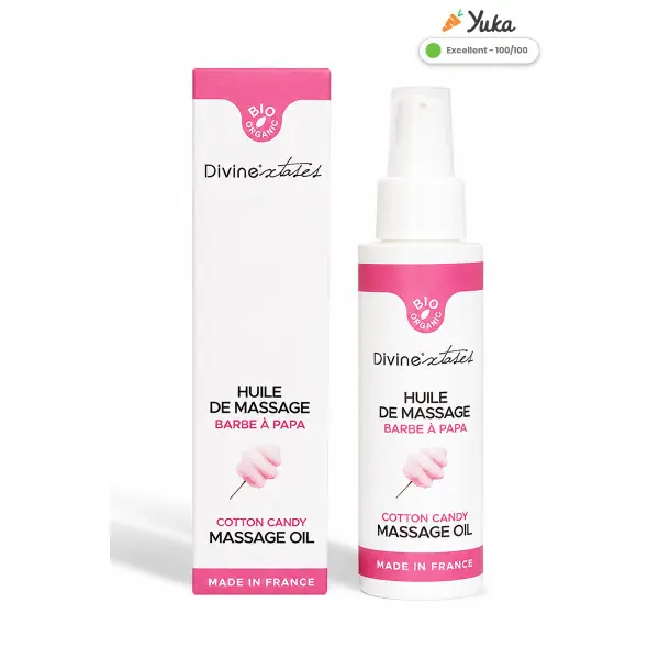Óleo massagem bio Algodão-Doce - 100 ml - Divinextases