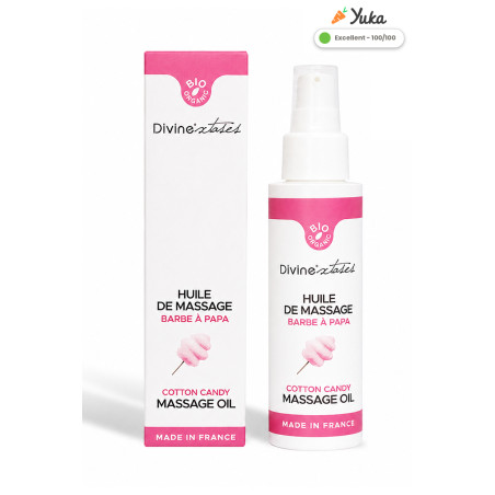 Óleo massagem bio Algodão-Doce - 100 ml - Divinextases