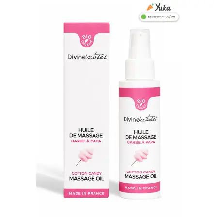 Óleo massagem bio Algodão-Doce - 100 ml - Divinextases
