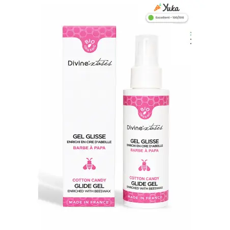 Lubrifiant Bio Barbe à papa 100ml - Divinexstases