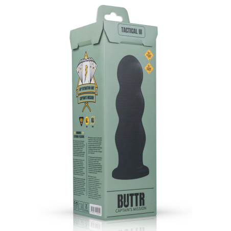 Plug anal XXL com 3 saliências 24,9 cm — Tactical III - BUTTR