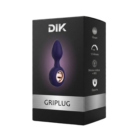 Plug anal vibratório à prova de água - 12 modos — Griplug - DIK