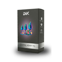 Conjunto de 3 Plugs Anais Progressivos — Crystal Heart X3 - DIK