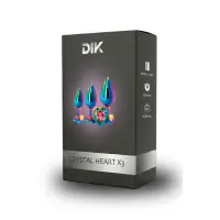Conjunto de 3 Plugs Anais Progressivos — Crystal Heart X3 - DIK