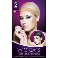 Wig Caps Flesh and Black, Pack of 2 - Wig Caps