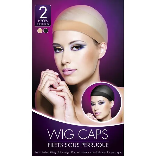 Filets sous perruque chair et noir lot de 2 - Wig Caps