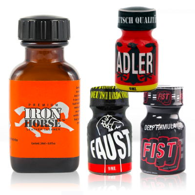 Pack Power Bottom – 4 Poppers Forts