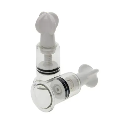 Nippelsauger mit Schraube x2, S/M oder M/L - Nipple & Clitoral Suckers