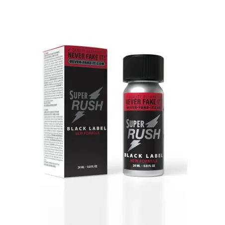 Poppers Super Rush Black Label Aluminium 24ml