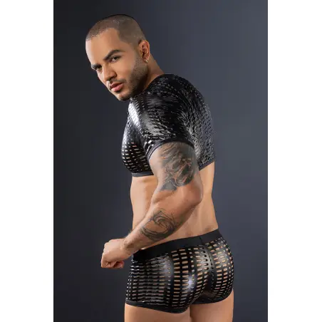 Ensemble top et boxer noir - J Lingerie