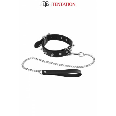 Spiked Collar & Leash -...