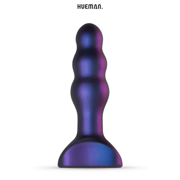 Oplaadbare vibrerende anaalplug met percussie 13,9 cm - Space Invader