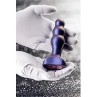 Oplaadbare vibrerende anaalplug met percussie 13,9 cm - Space Invader