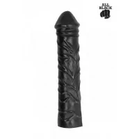 Black Vinyl Dildo 33 cm x 6.5 cm - AllBlack