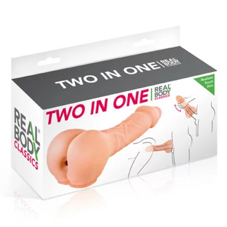 El 2 en 1: consolador y masturbador - Real Body (29,90 €) | Poppers Express