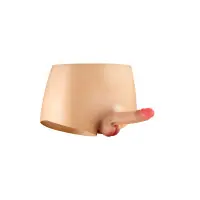 Cueca com Pénis em Silicone Oco 14 cm - Alternativa ao Strap-On - Real Body