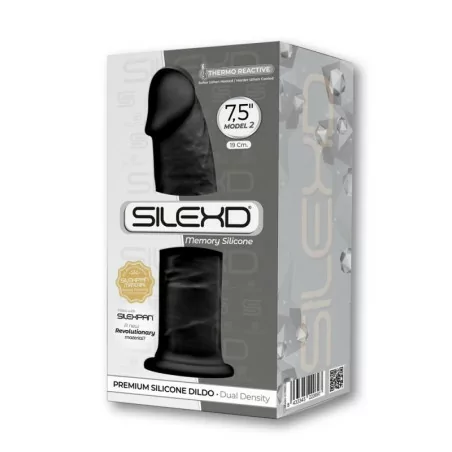 SilexD Schwarz 19 cm thermoreaktiver Real-Dildo - SilexD (38,68&nbsp;€) | Poppers Express