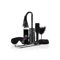 BDSM-Set 10 Accessoires - Handschellen, Knebel, Halsband, Seil